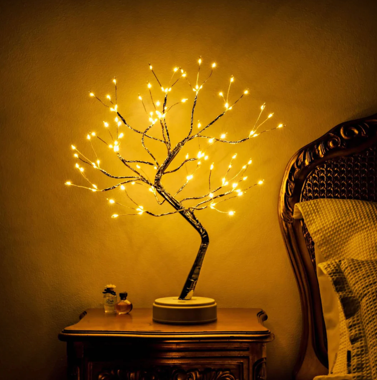 Magical Light Tree – Calming LED Cordless Table Lamp – Distinctive Design with Flexi Branches