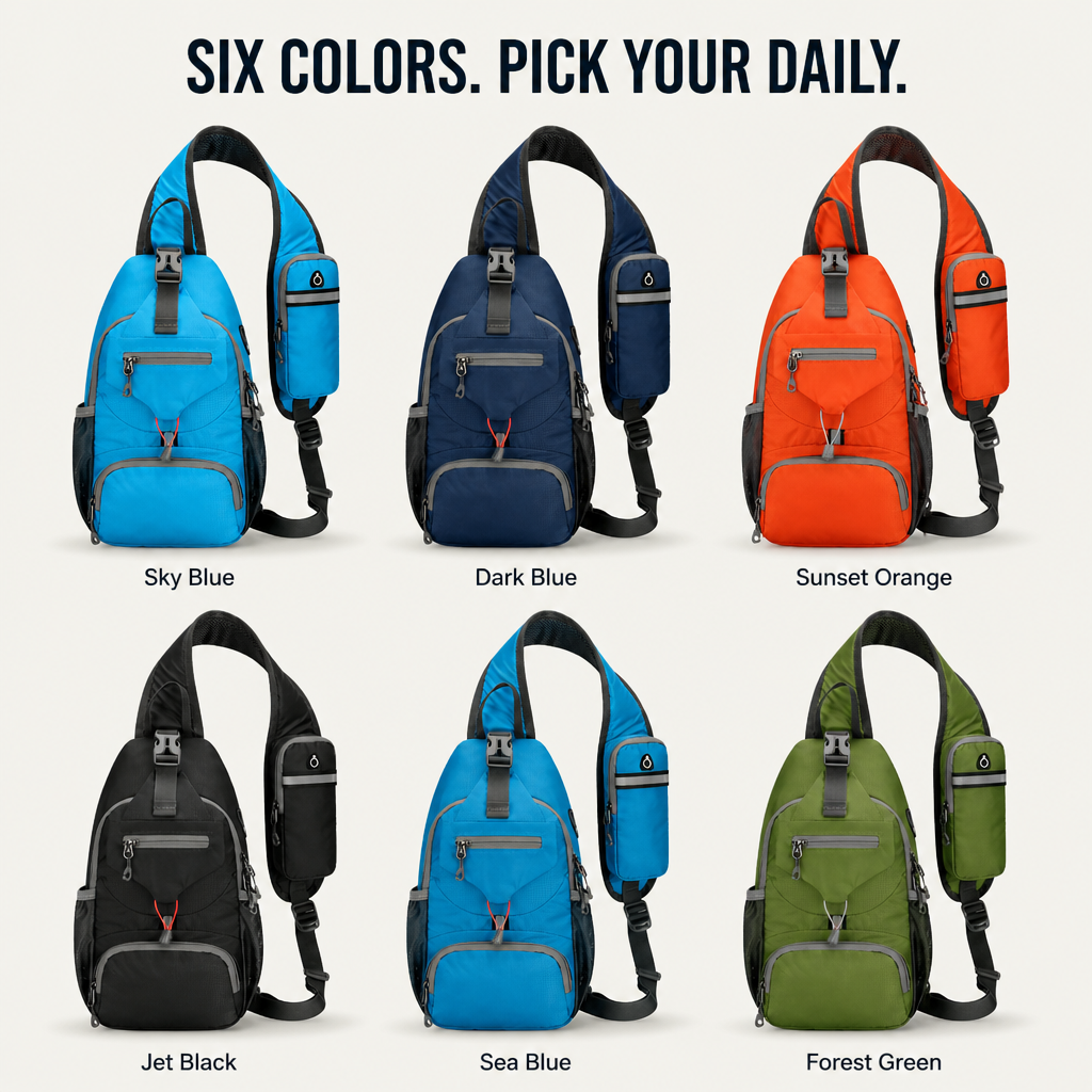 SmartPack™ — Hold Your Phone, Wallet & Water Bottle Minus the Backpack Bulk