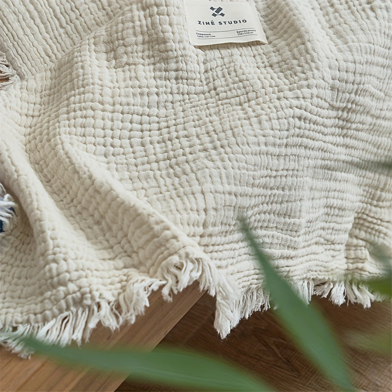 Cumulus Comfort – Lightweight 4-Layer Cotton Blanket for Everyday Relaxation