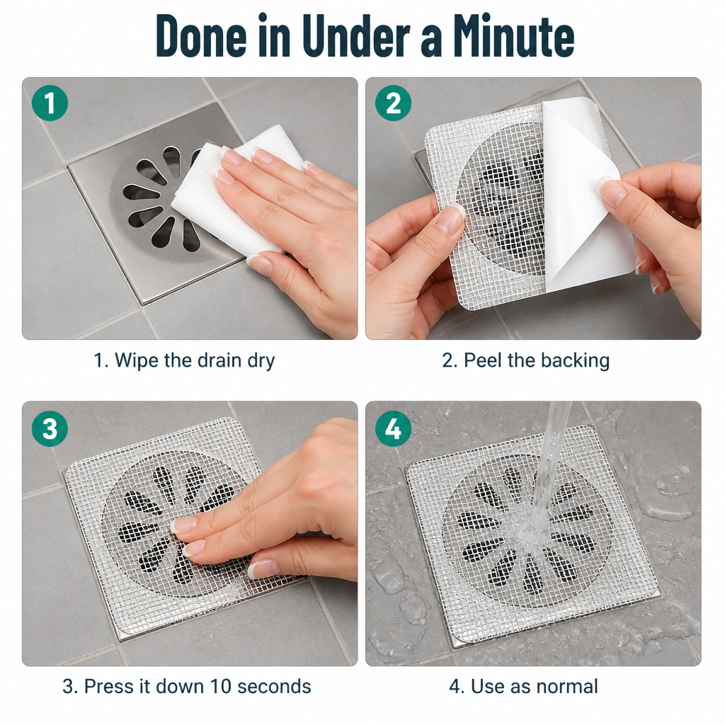 DrainGuard™ — Prevent Hair Blockages Before They Ruin Your Shower Drain