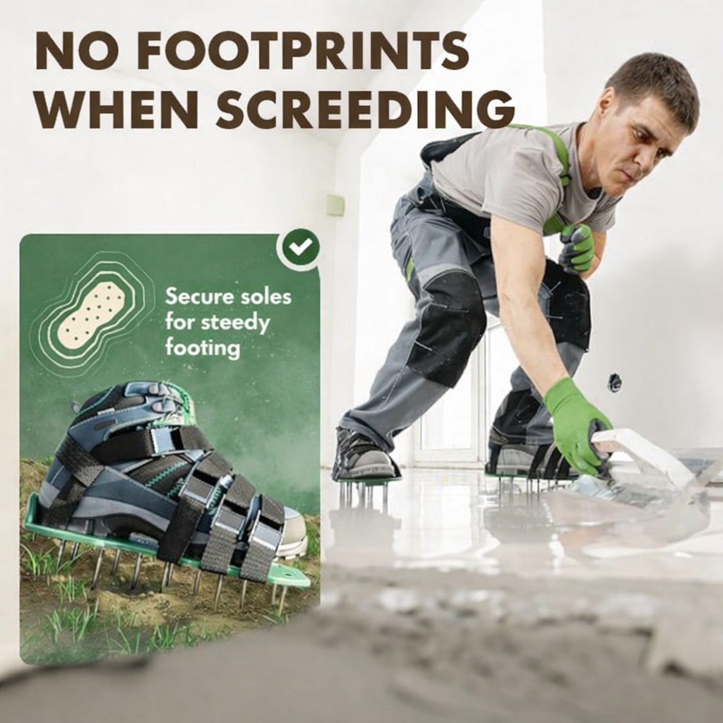 Lawn Aerator Cleats | Aerate Your Yard While Walking | Spike Strap Style | Green Step