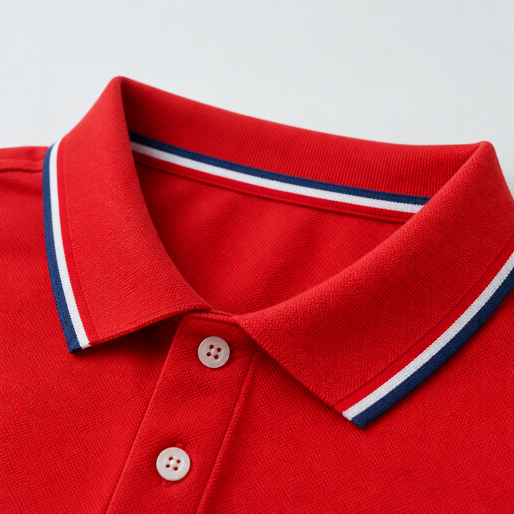 ValorCore™ – Classic Polo Shirt Set with Signature Striped Collar, Wrinkle-Free