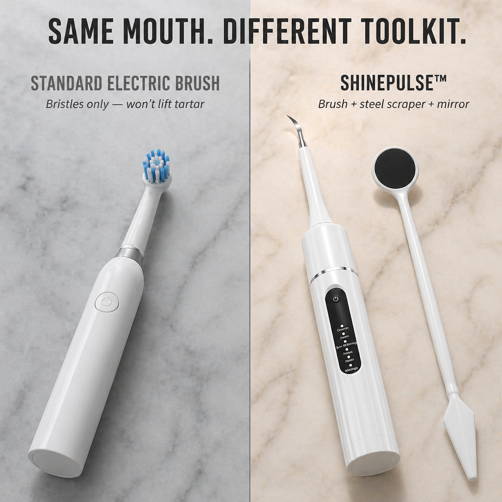ShinePulse™ — Remove Tartar and Illuminate Stains Between Dentist Visits