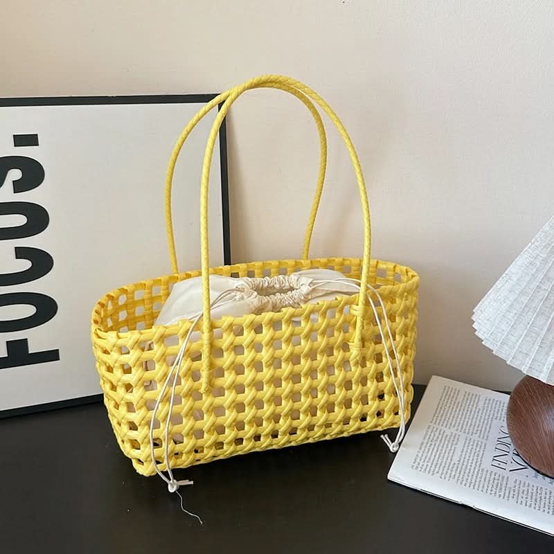 Summer Woven Shoulder Tote Bag