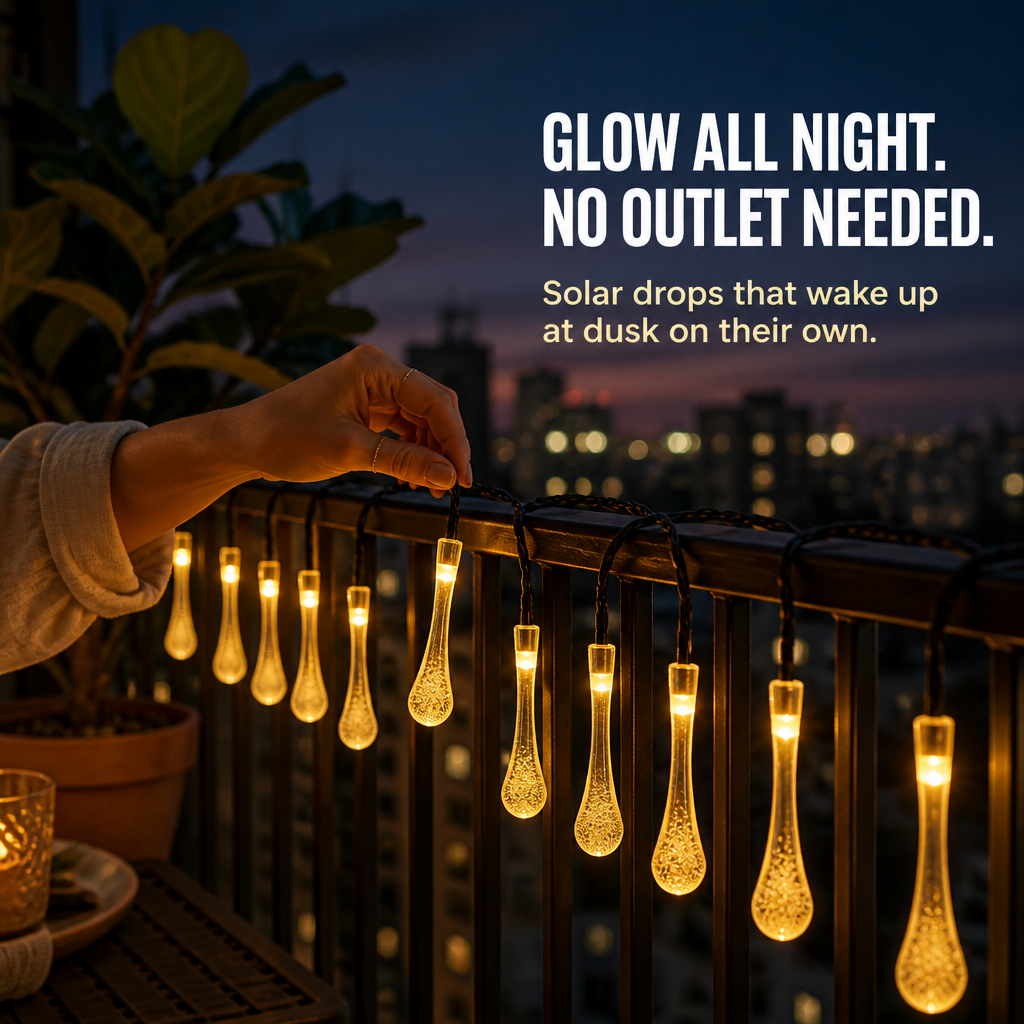 LuminaAura™ — Hang It Once, Solar Powered, Shine All Night Outdoors