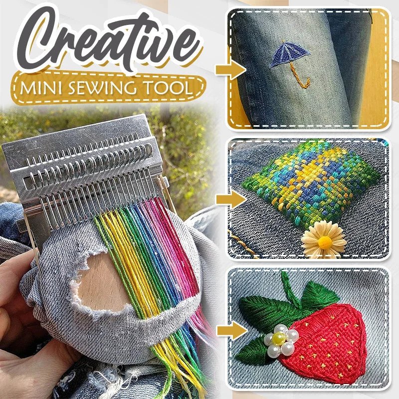 StitchCraft™ Mini Loom — Instantly Revive Your Clothes with Stunning, Stress-Free Creativity