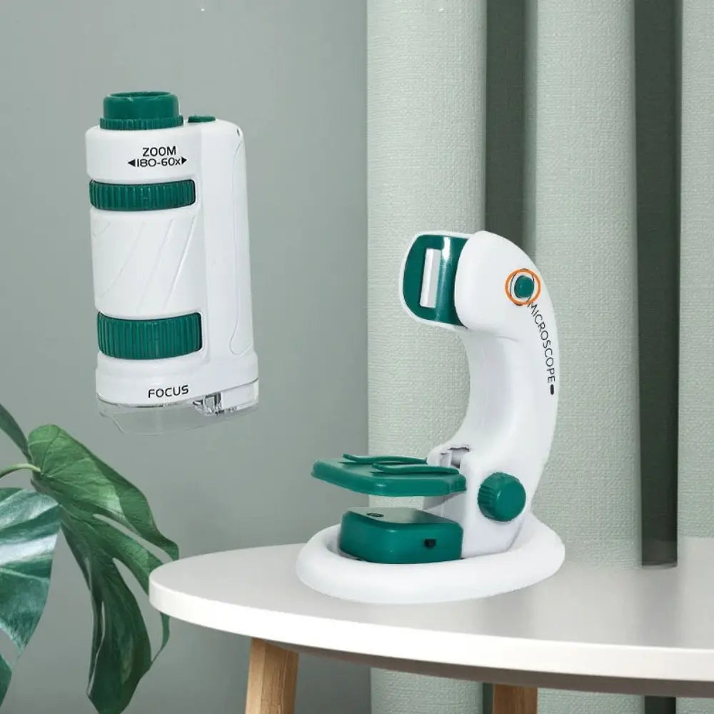 Portable 60–180x Magnification Microscope for Kids