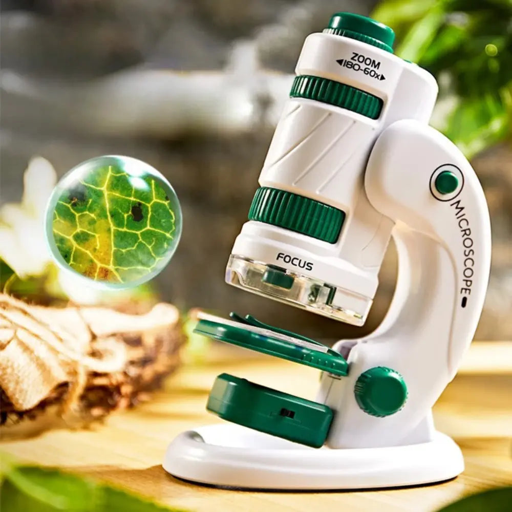 Portable 60–180x Magnification Microscope for Kids