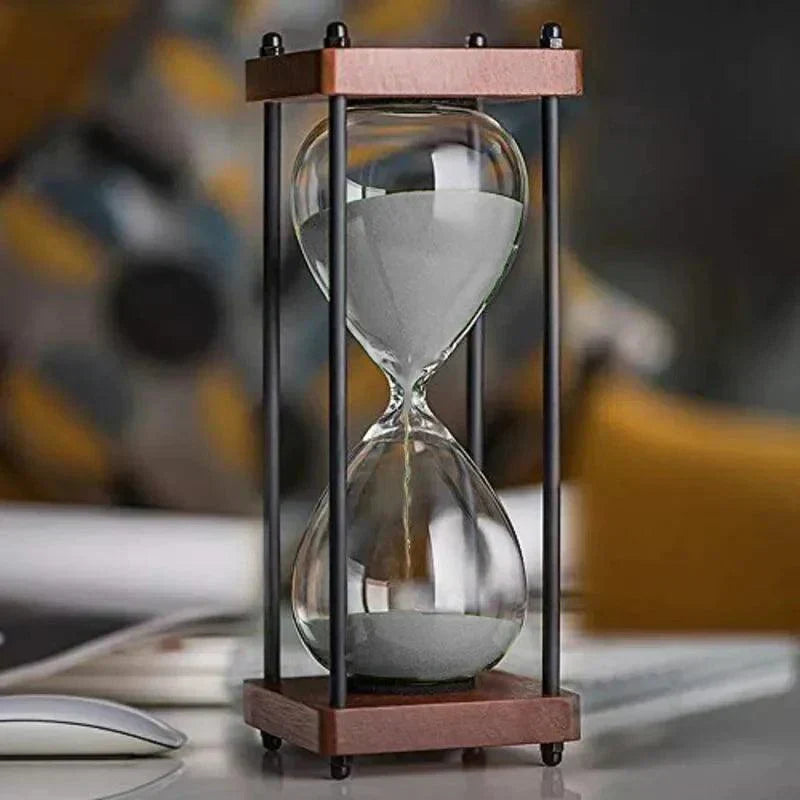 Elegant 60-Minute Hourglass for Time Management & Decor