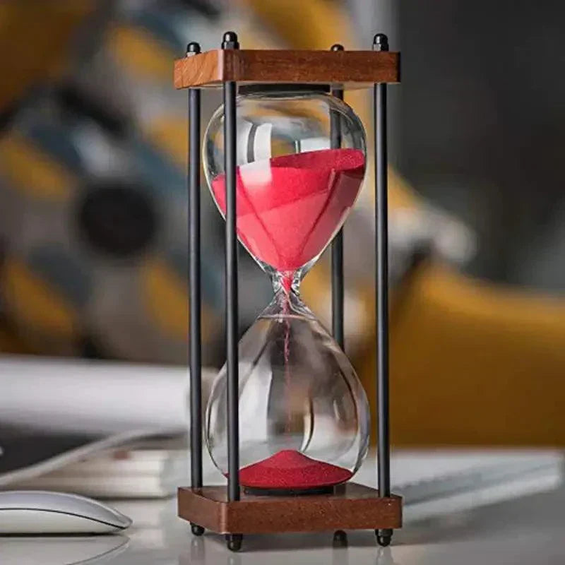 Elegant 60-Minute Hourglass for Time Management & Decor