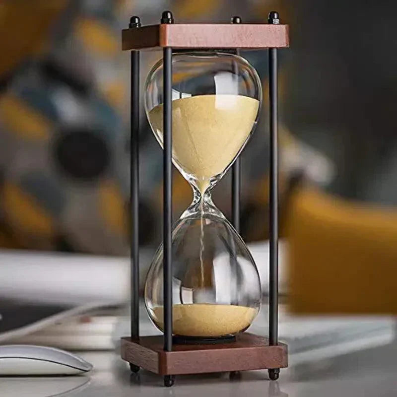Elegant 60-Minute Hourglass for Time Management & Decor