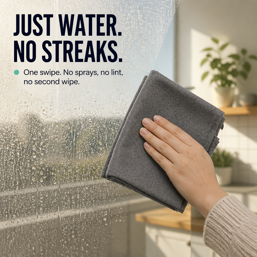 LumaClean™ — Clean Glass, Mirrors & Car Windows Streaklessly with Only Water