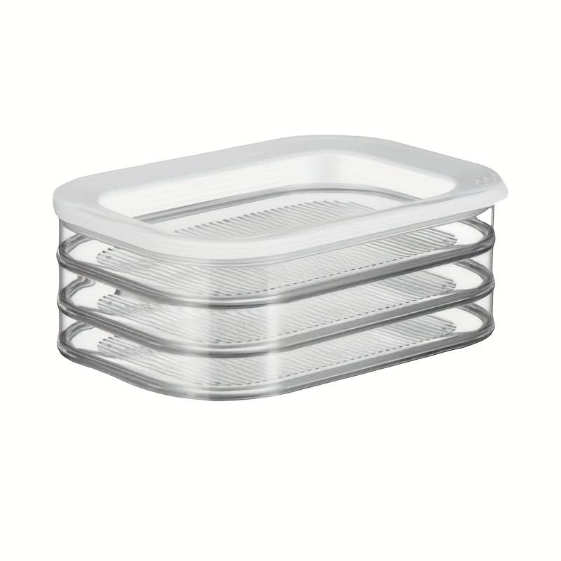 Stackable Food Storage Bins for Organizing Refrigerator and Freezer