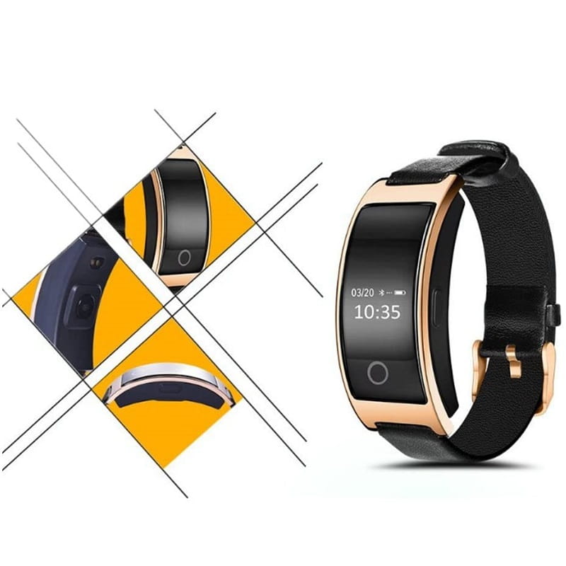 Sleek Smart Blood Pressure and Heart Rate Tracker Watch