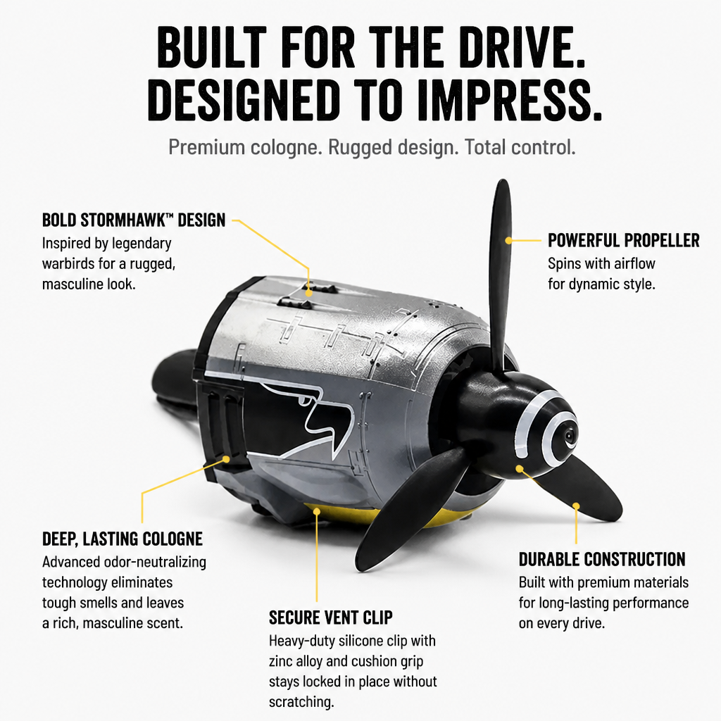 StormHawk™ — Command Your Drive with Rugged Freshness and Unstoppable Confidence