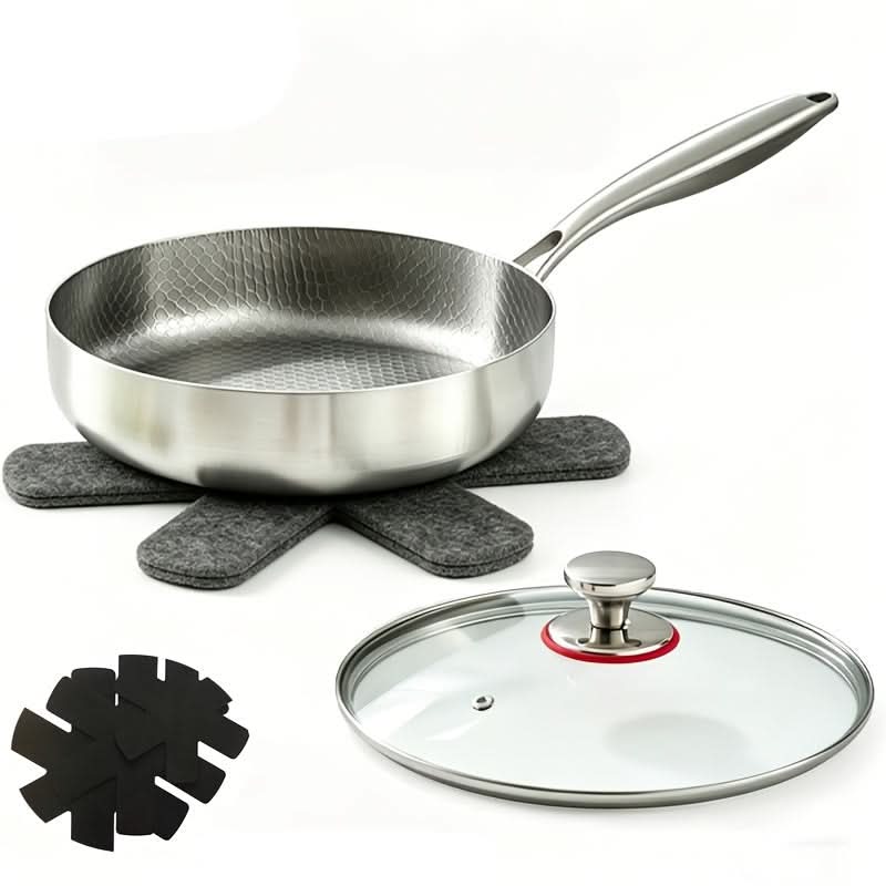Durable Frying Pan for Induction and Gas Cooking Appliances