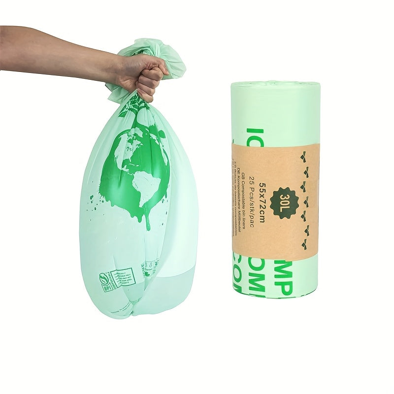Eco-Friendly Thick Compost Bags for Kitchen Waste - 6L to 30L