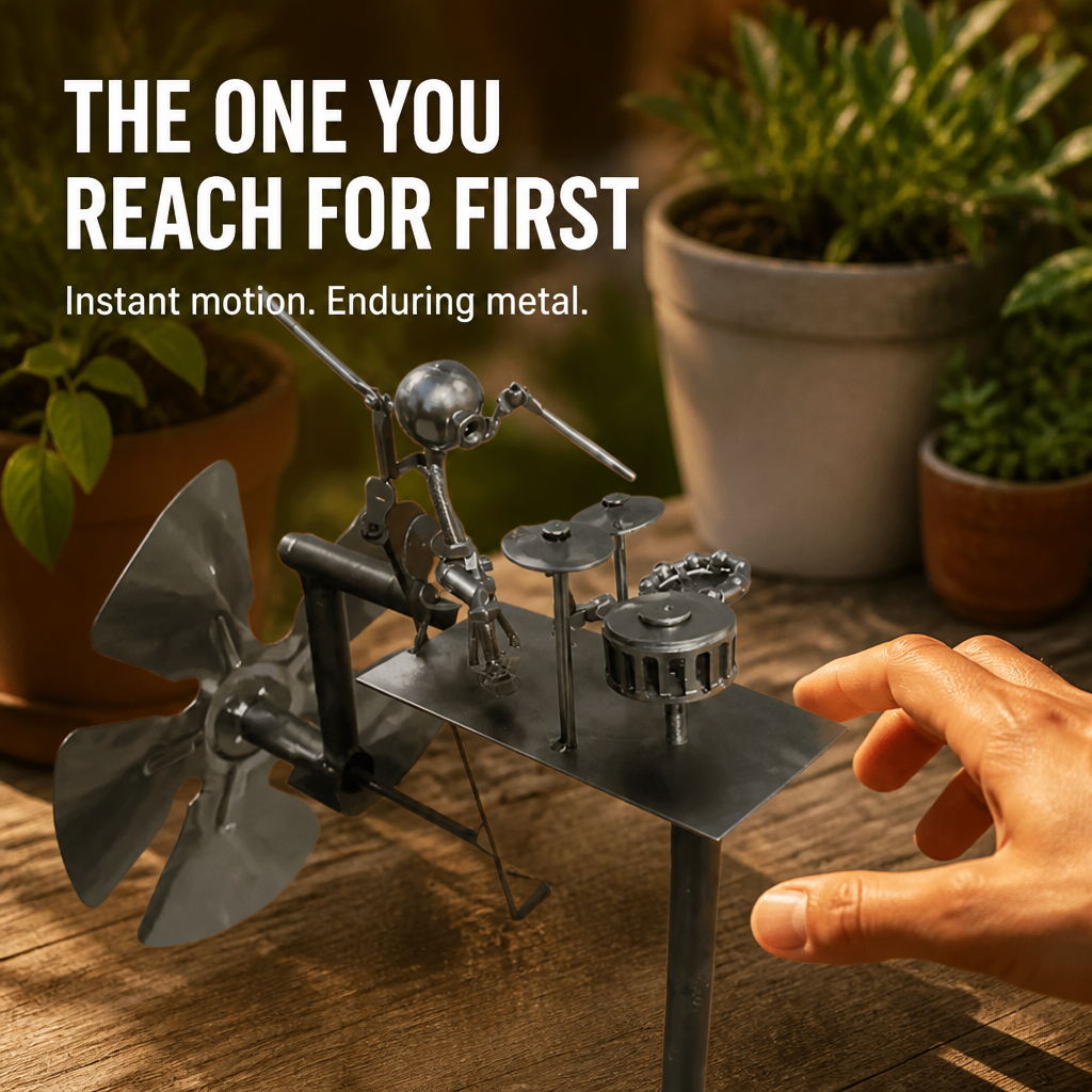 PulseRocker™ — Ignite Your Garden with Nonstop Wind-Powered Rock ‘n’ Roll Energy