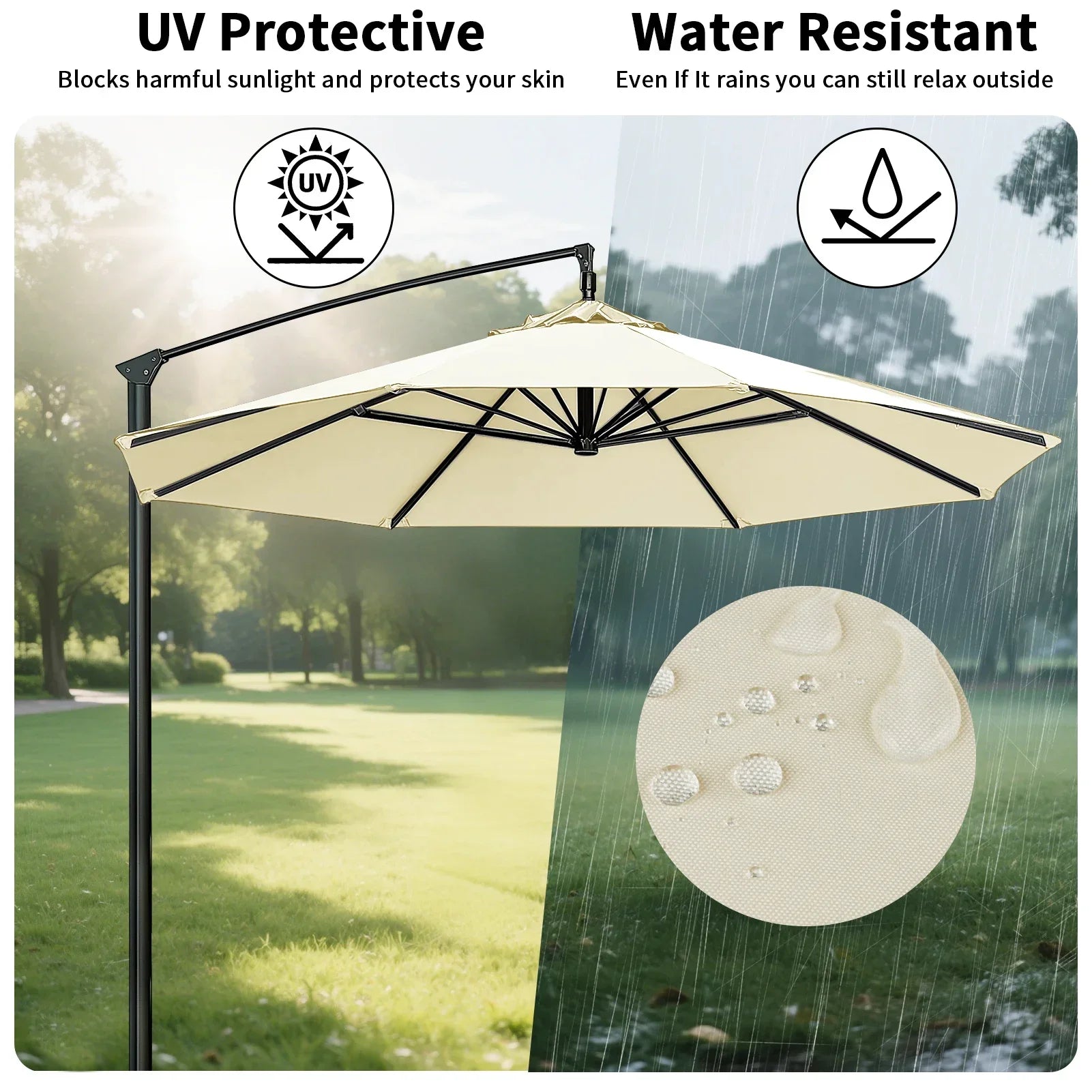 Sunshade Canopy | Weatherproof Water Shield | Ventilation Vent | TerraShade