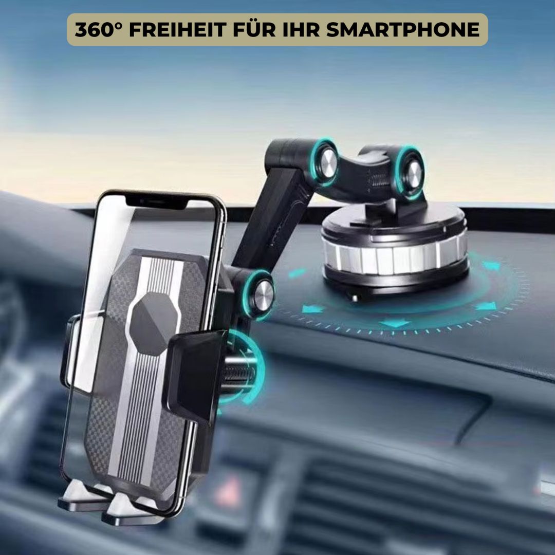 Phone Mount | Suction Cup Smartphone Holder with 360° Rotation | LuxGrip