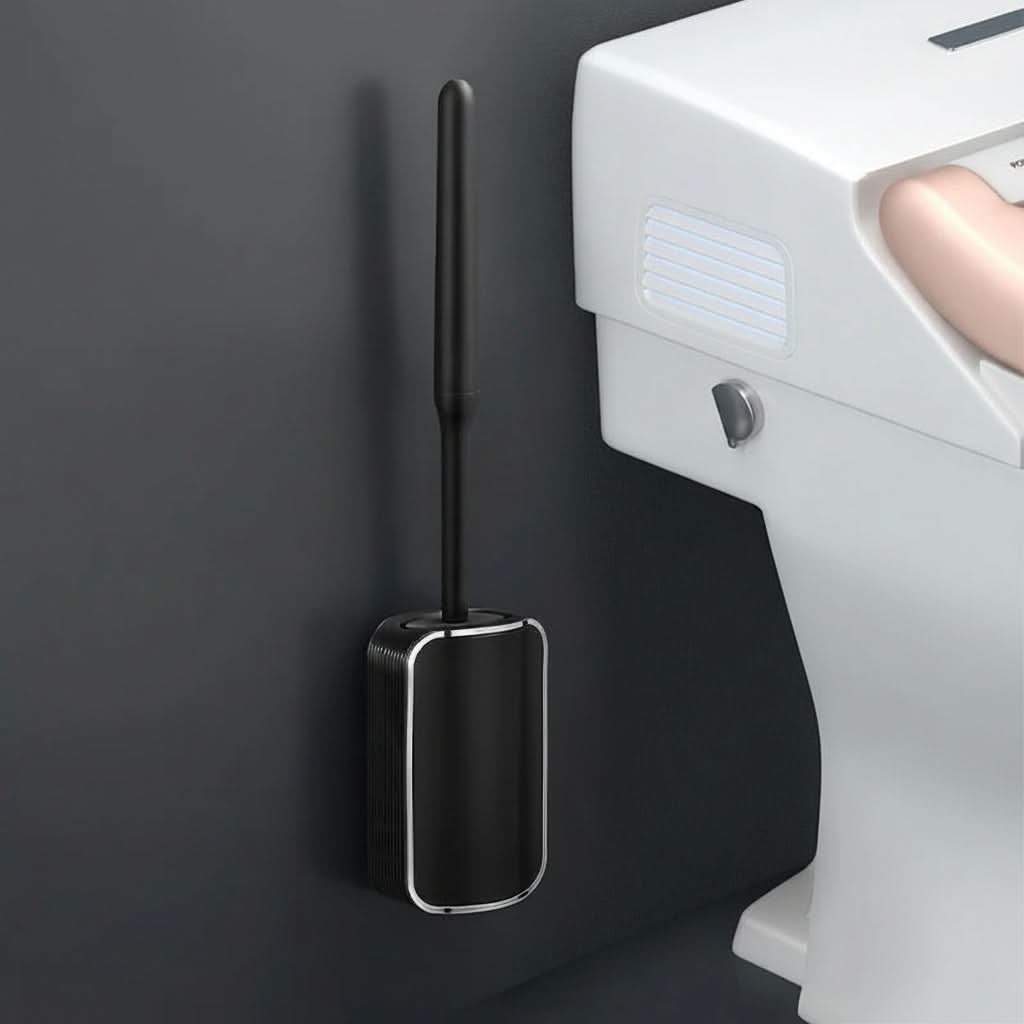 Wall-Mounted Toilet Brush Set with Quick Drying Feature
