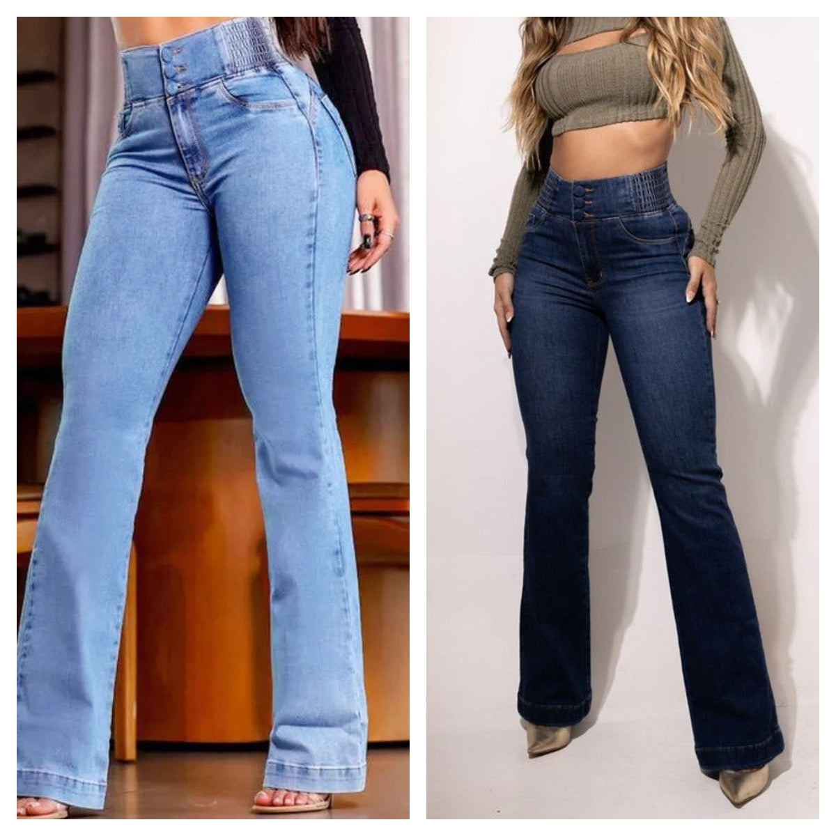 LuxeContour™ High Waist Flare Jeans — Shape Your Curves and Stretch Your Confidence All Day Long