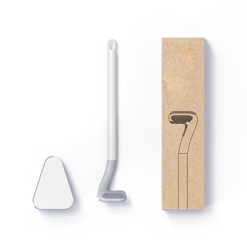 Toilet Brush | Triangular Tip | Scratch-Resistant TPR Scrubbing | Silly