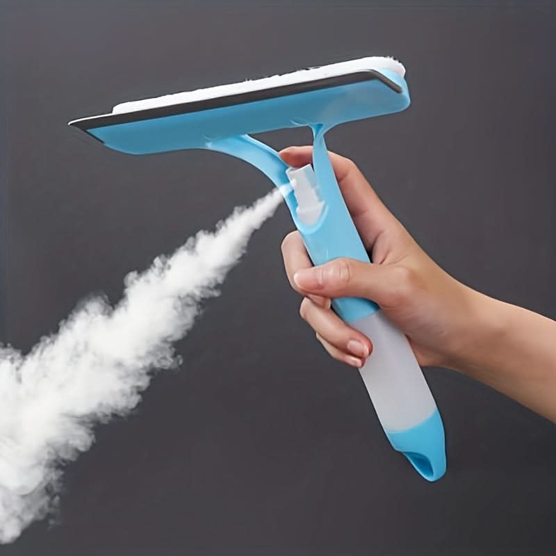 3-in-1 Scraper for Windows and Mirrors with Detachable Microfiber Cloth