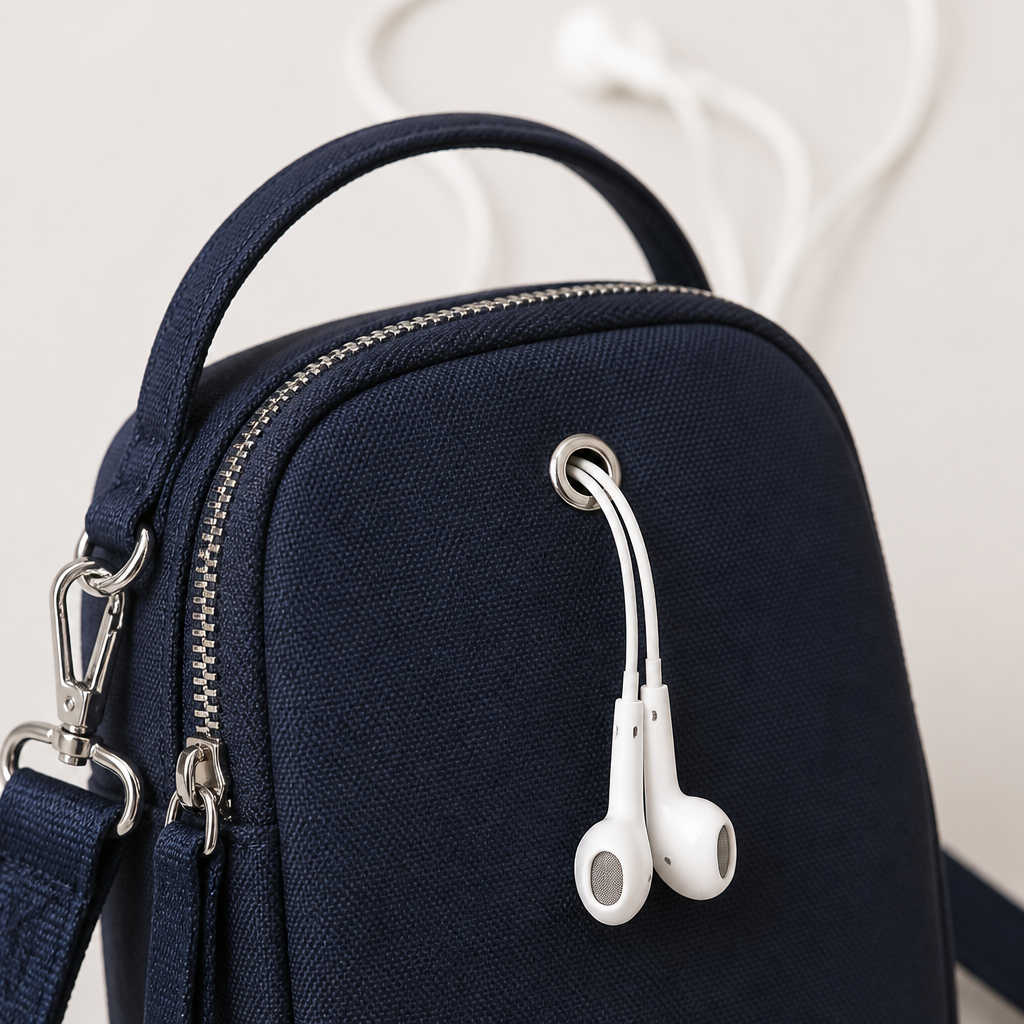 VeloTrek™ – Weatherproof Oxford Compact Triple-Zip Crossbody Bag