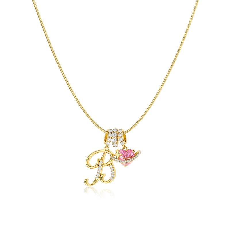 LumaraGlow™ 3-Layer Initial Necklace — Own Your Story in Dazzling Personalized Gold