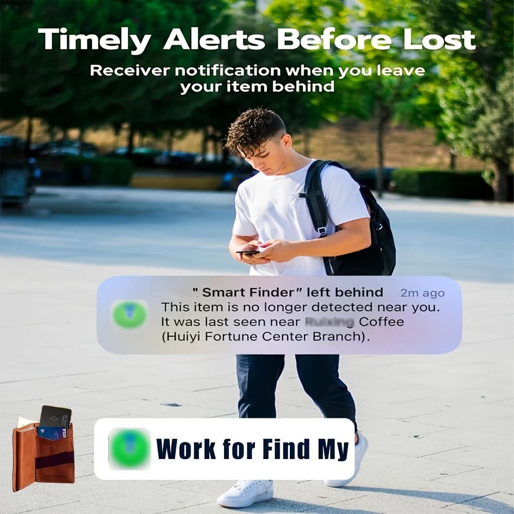 Smart Wallet Tracker Card – Slim Design for Easy Carry