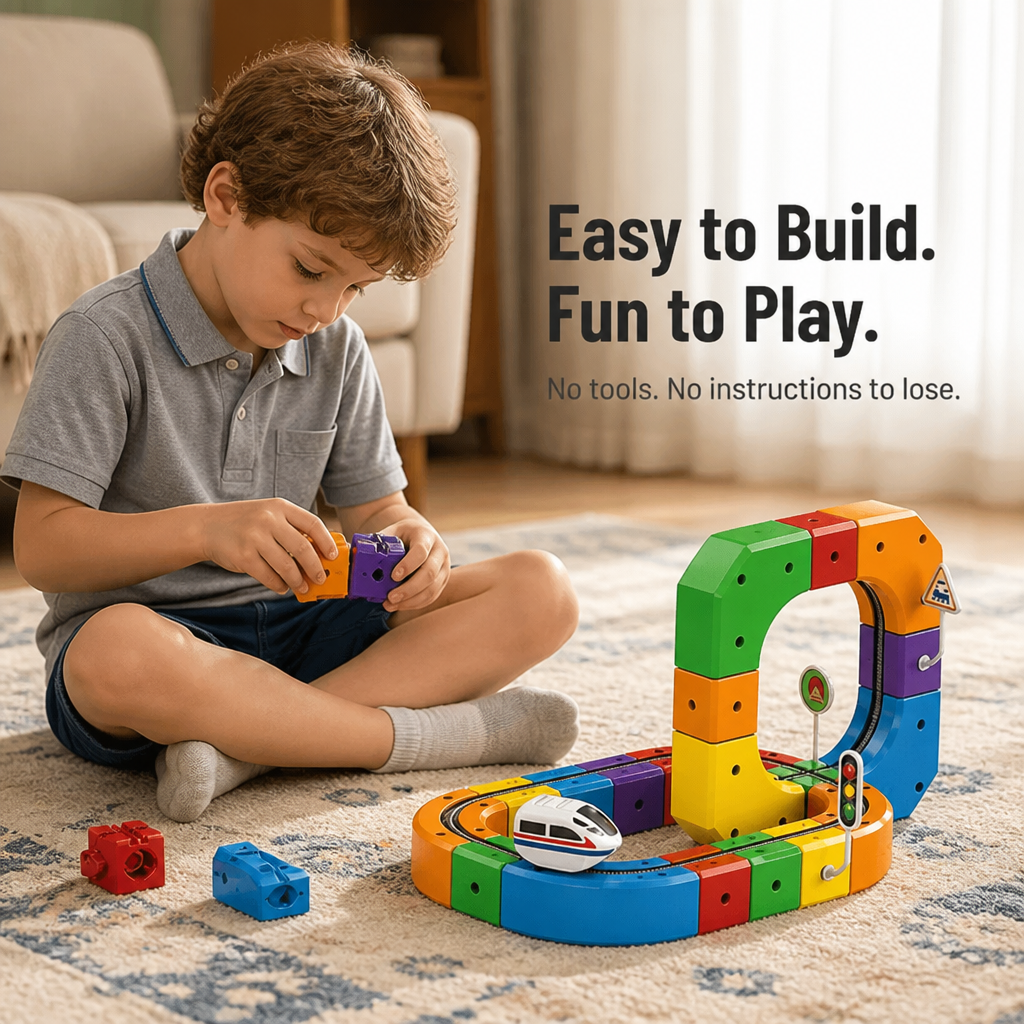WonderRail™ — Create 3D Train Tracks That Climb, Loop & Run Upside Down