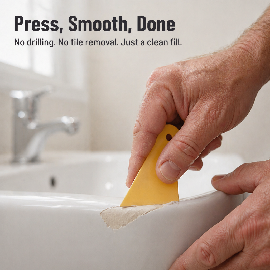 LuxePatch™ — Match Color & Repair Cracked Tile, Stone, or Porcelain Fast