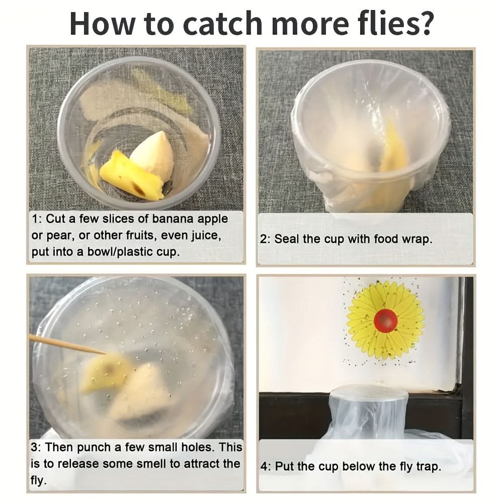 Window Insect Traps for Kitchens and Plants – Sticky Fly Catchers