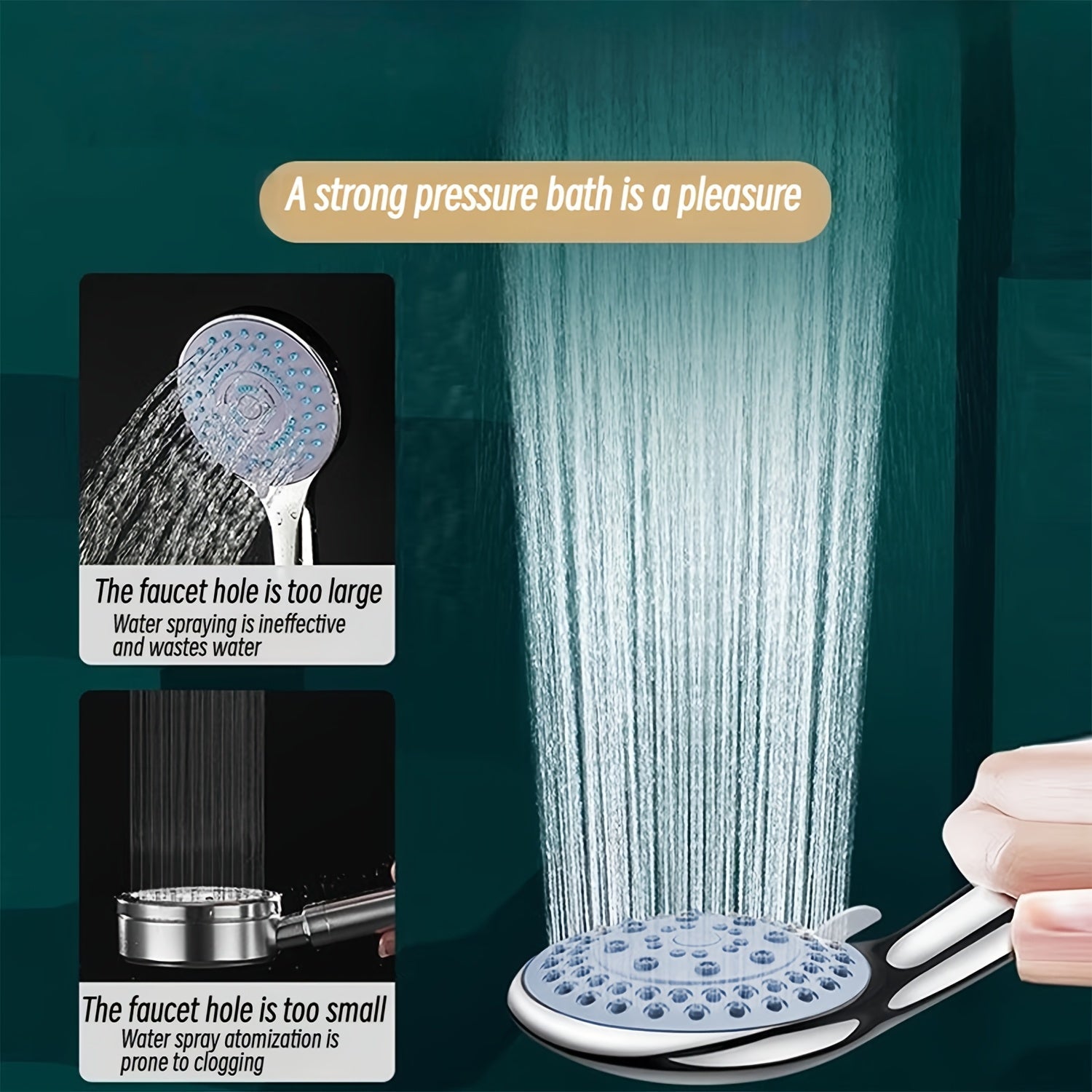 AquaPulse – Versatile High-Pressure Shower Head System