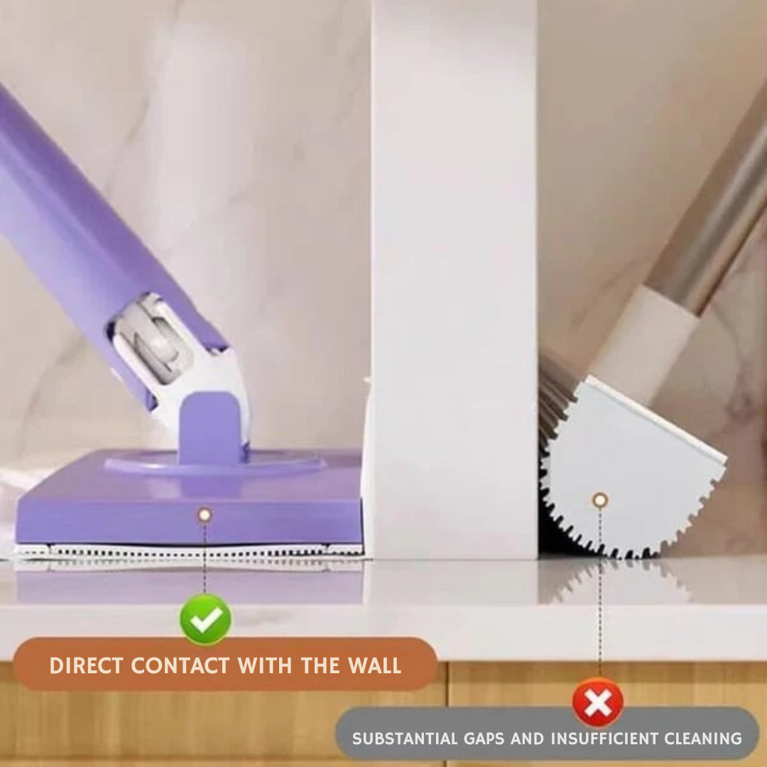 Floor Cleaner | 360° Swiveling Flat Mop Head | Touch-Free Pad Replacement | MopMate
