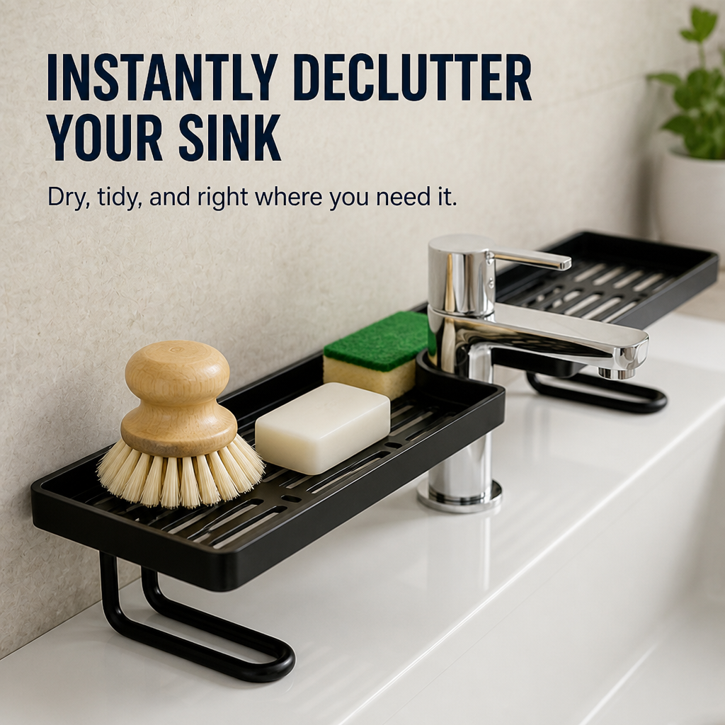 StreamNest™ — Instantly Declutter Your Sink for a Fresher, Calmer Kitchen Every Day