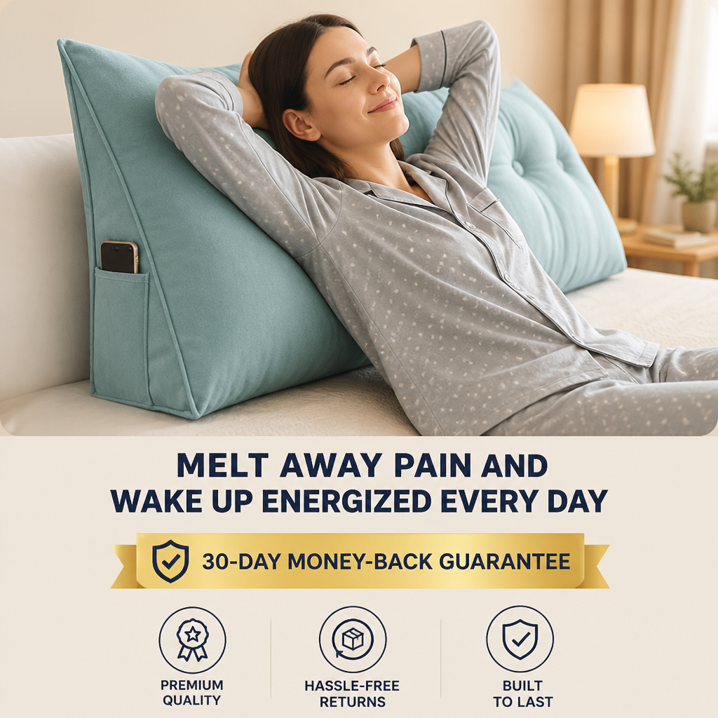Sereneo™ Orthodesign Comfort Cushion — Melt Away Pain and Wake Up Energized Every Day