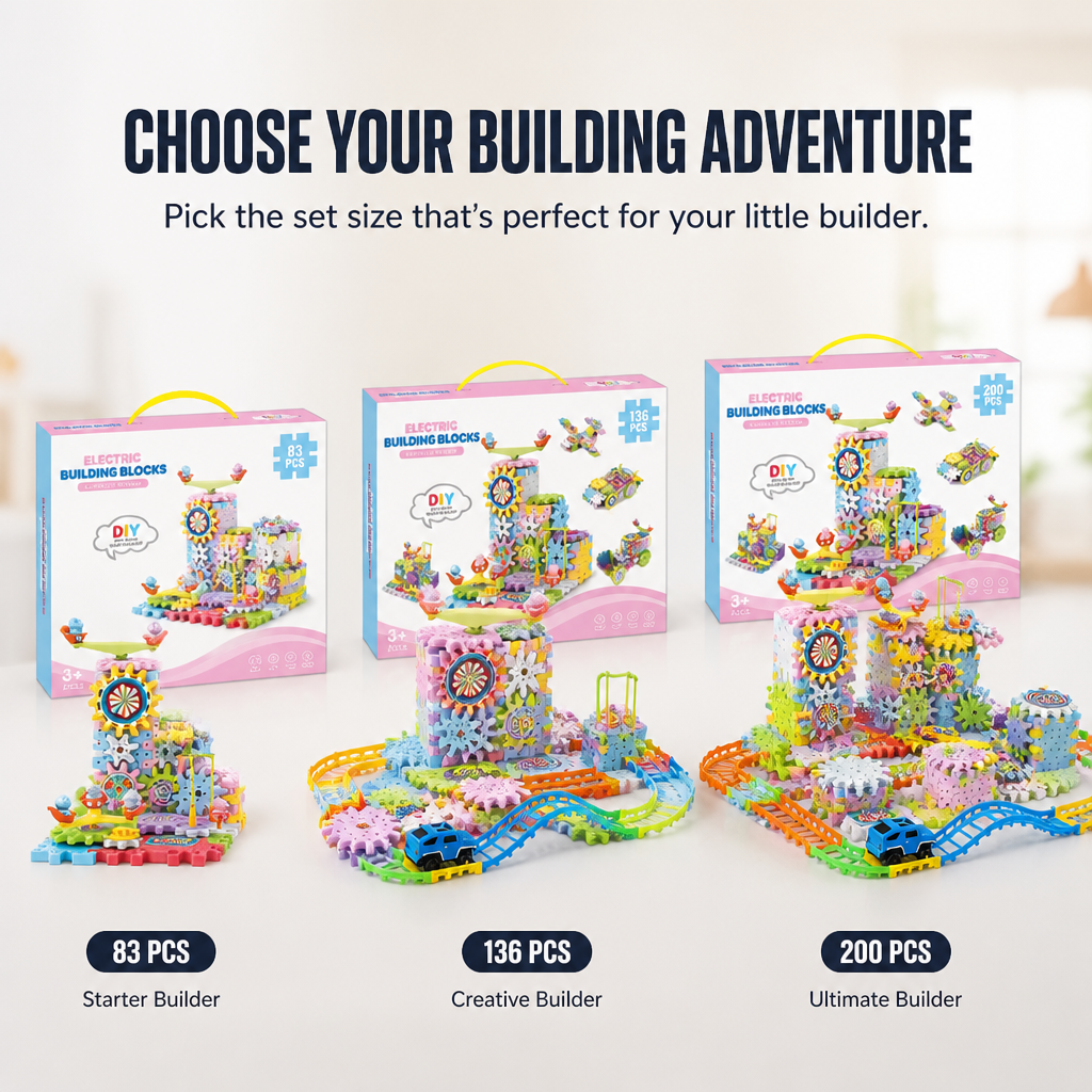 Dynamic GearBuilder™ — Ignite Your Child’s Genius with Every Build and Spin
