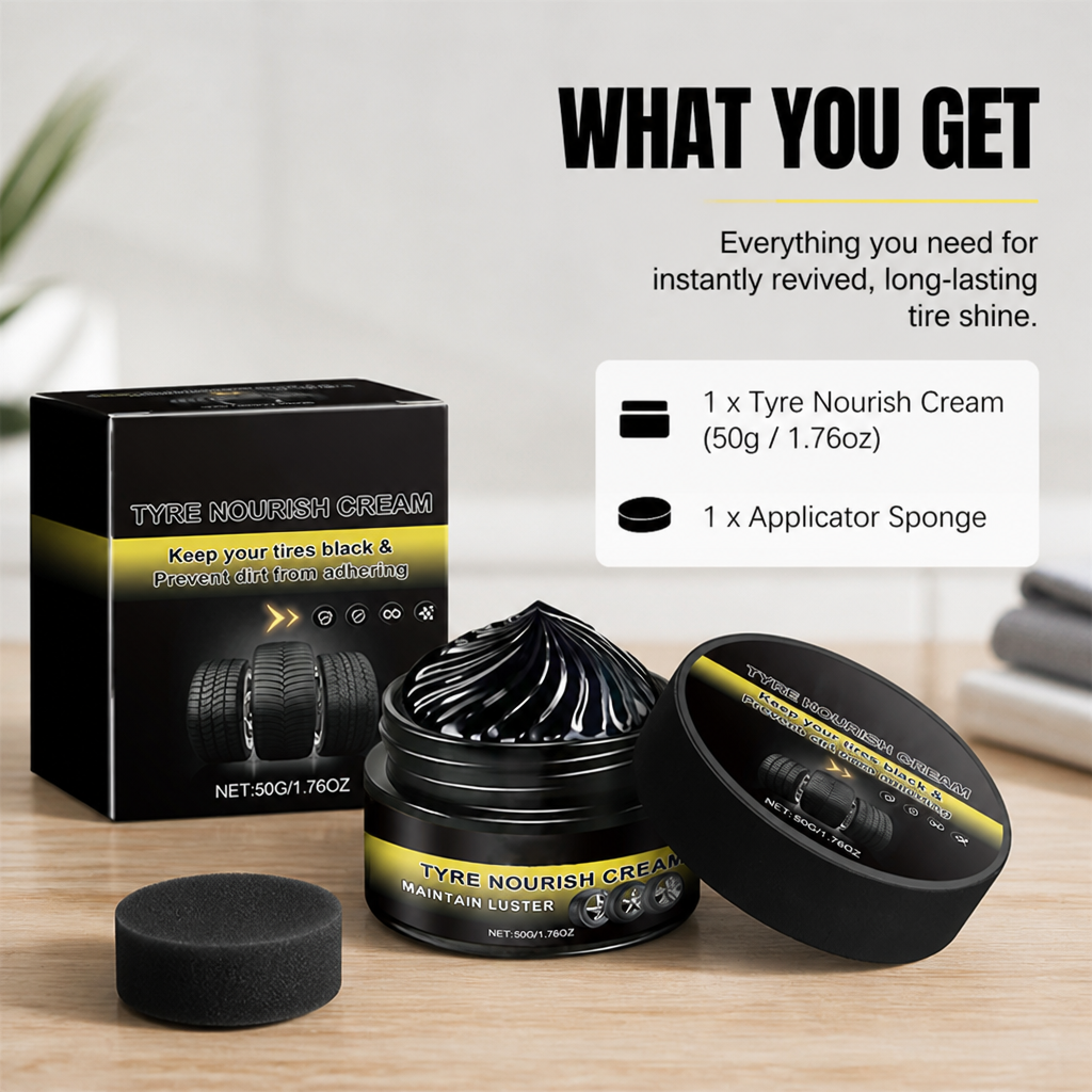 MidnightSheen™ — Instantly Revive Tires with Lasting Deep Black Shine and Rugged UV Defense