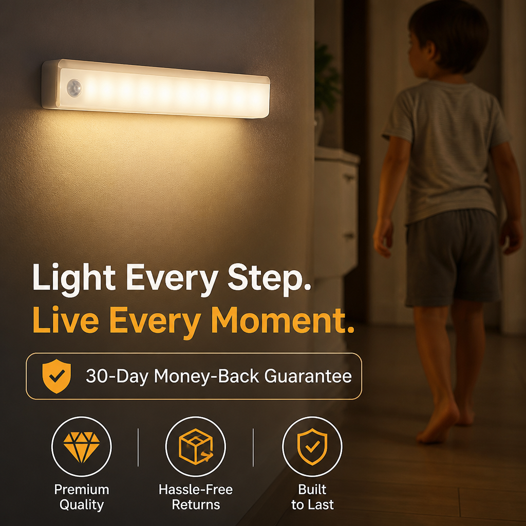 LumaSense™ — Hands-Free Glow That Turns Every Step Into Safety and Calm