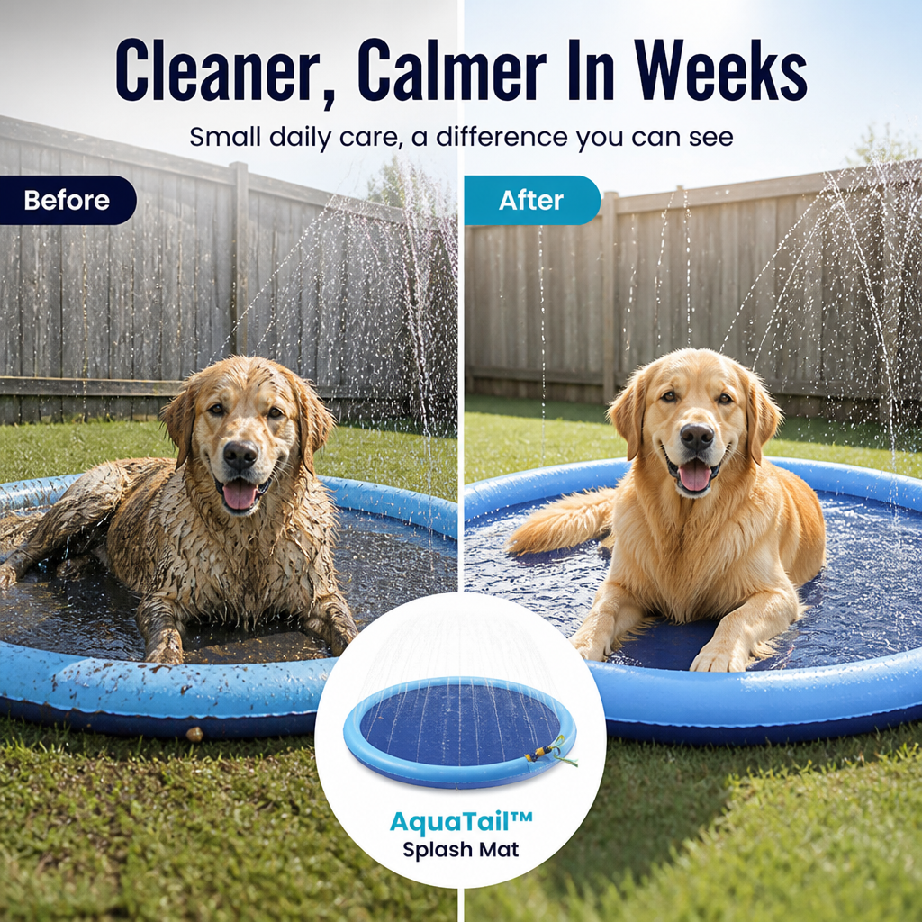 AquaTail™ Splash Mat — Unleash Endless Cool, Tough Fun for Your Dog’s Best Summer Ever