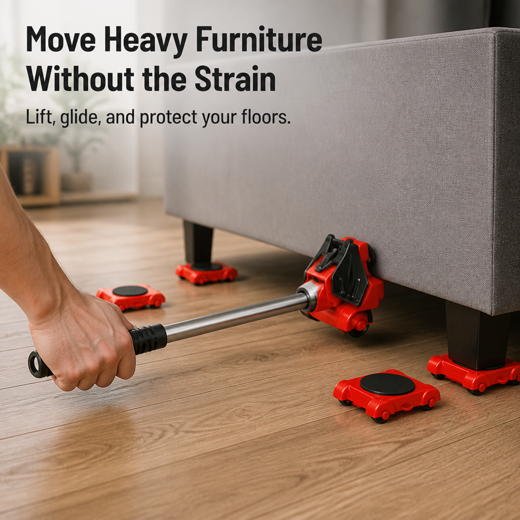 LiftEase Pro™ — Move Heavy Furniture Solo Without Pain or Struggle