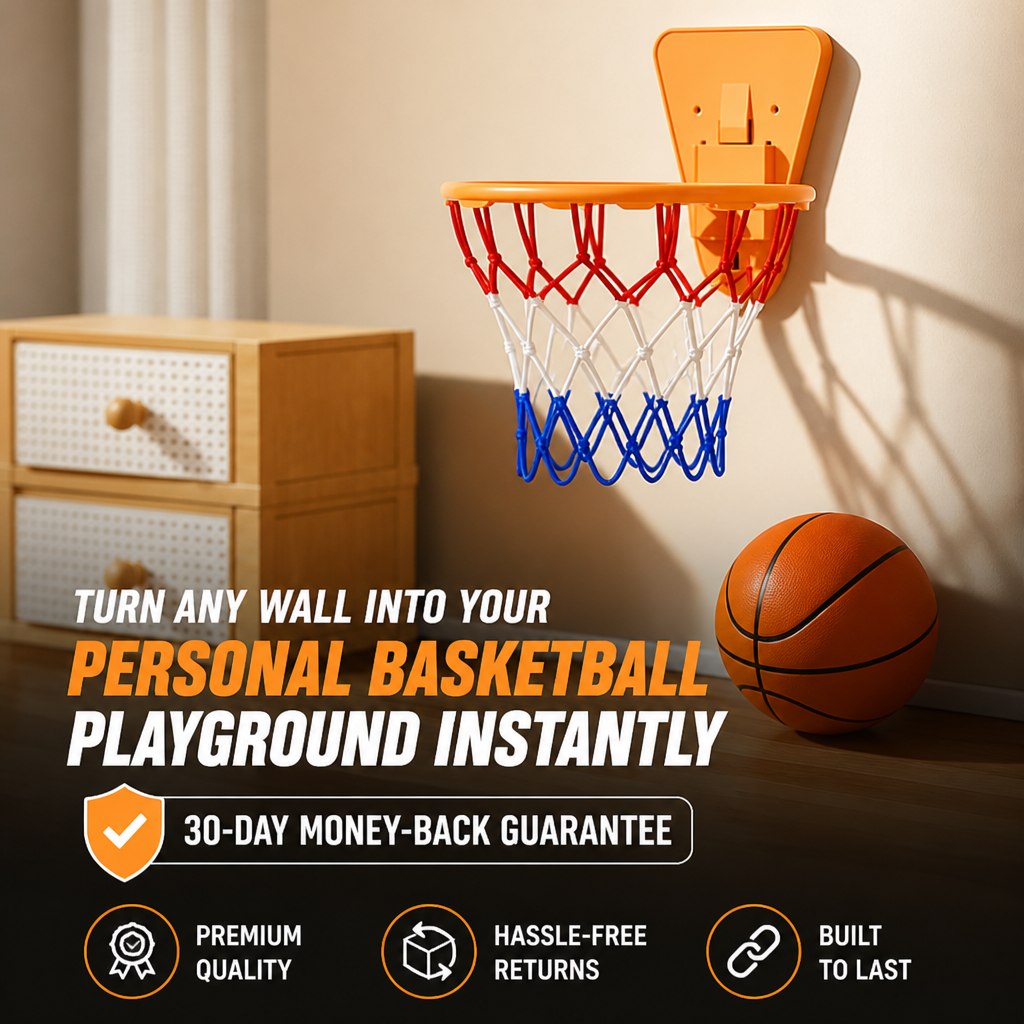 VersaHoop™ — Turn Any Wall into Your Personal Basketball Playground Instantly