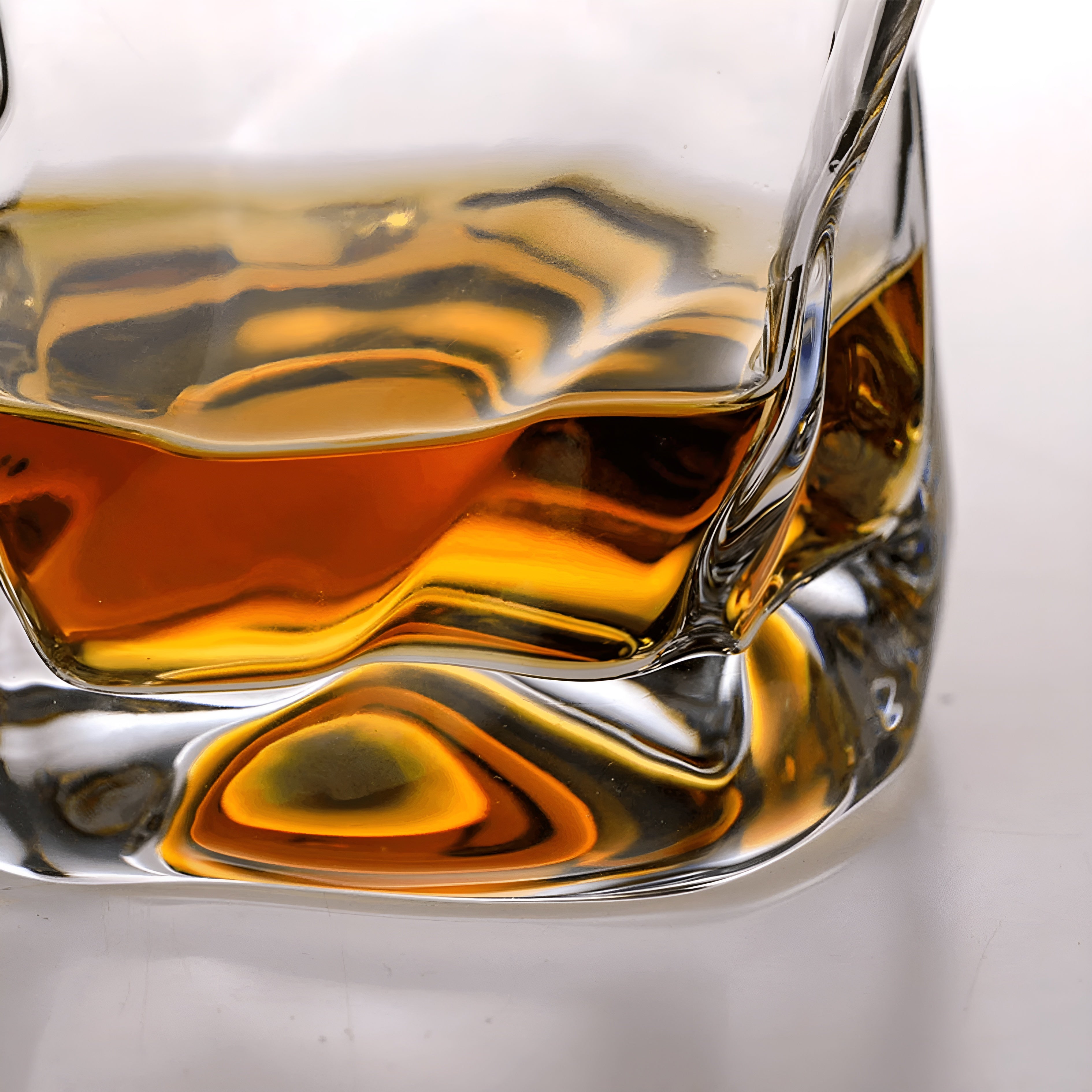 Artisan Whiskey Glass with Unique Textured Design