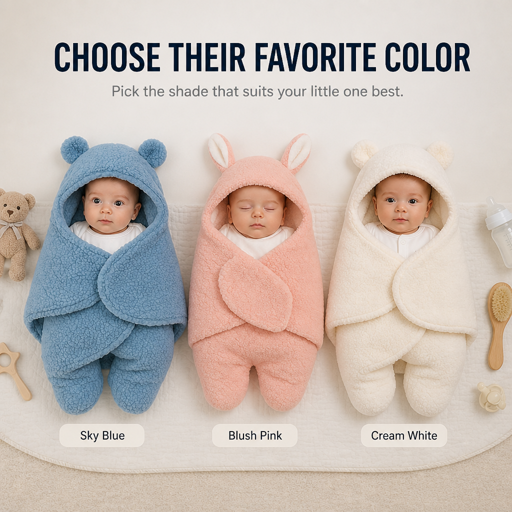 SnuggleNest™ — Wrap Your Baby in Tender Warmth for Deep, Peaceful Sleep