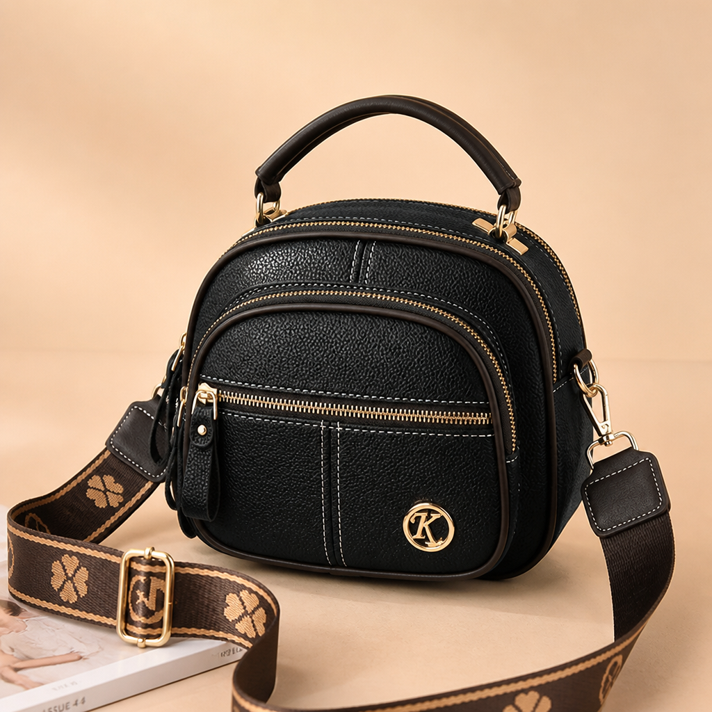 LumaVera™ Leather Crossbody — Own Your Day with Effortless Style and Perfect Order