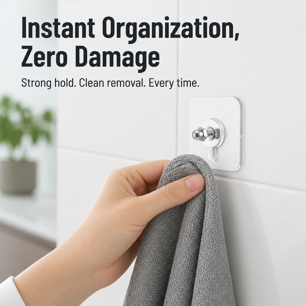 SureHold™ Hooks — Instantly Command Your Space with Effortless, Rock-Solid Order