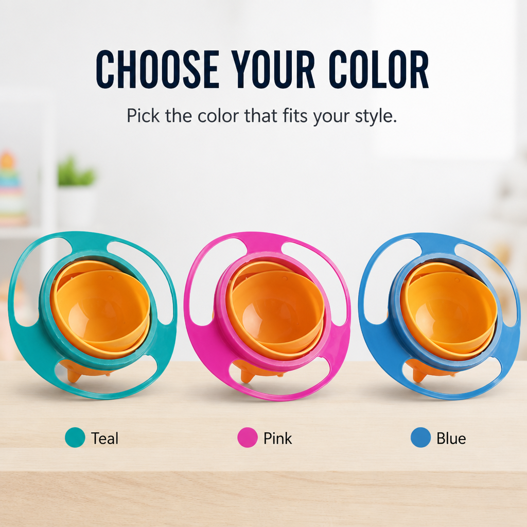 TwistSafe™ Bowl — Turn Toddler Chaos into Proud, Spill-Free Confidence