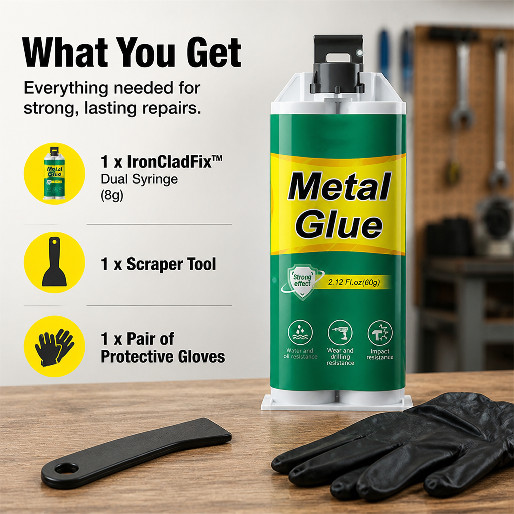 IronCladFix™ — Unbreakable Metal Repairs That Defy Water, Impact, and Time